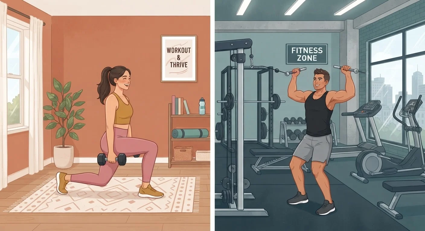 Exercise at Home vs. at a Gym: A Balanced Look at Both Environments