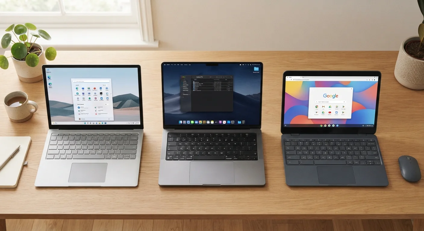 Operating Systems Decoded: Windows, macOS, and Chrome OS Side by Side