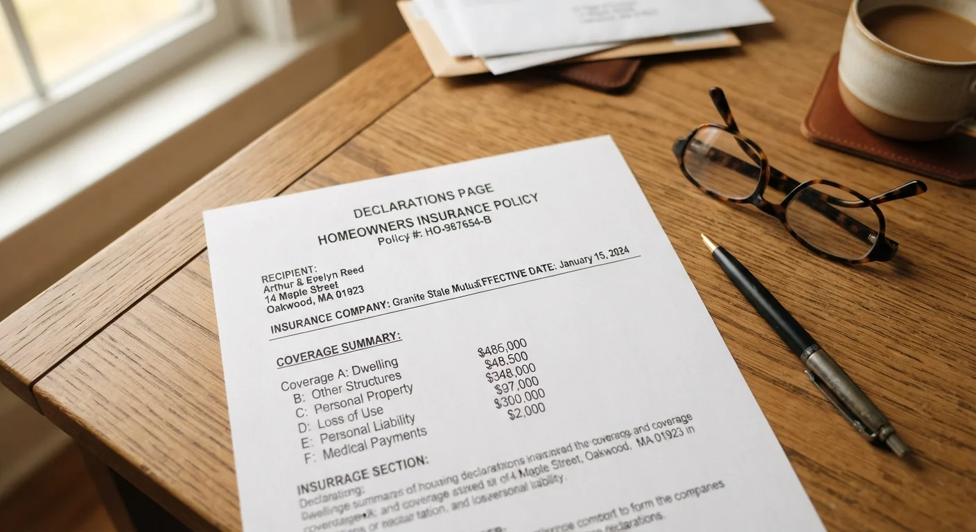 Reading Your Declarations Page: What Every Section Is Telling You