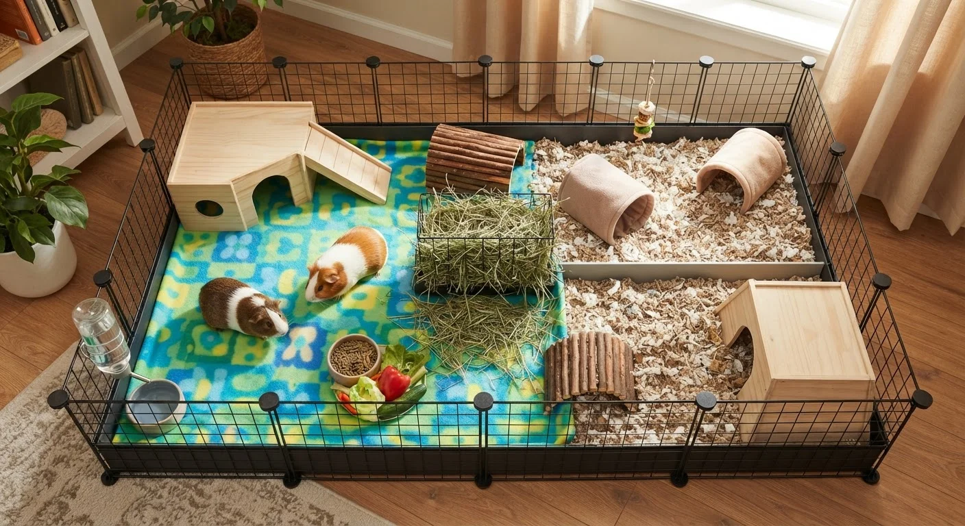 Setting Up a Guinea Pig Enclosure That Actually Works