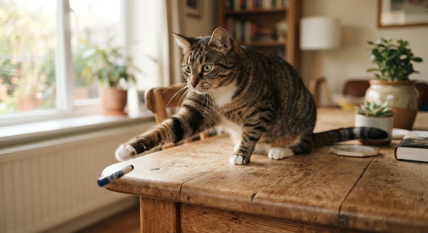 Why Cats Knock Things Off Tables (And What It Actually Means)